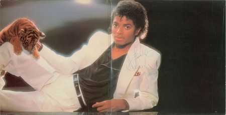 Lot #714 Michael Jackson: Sought-after twice-signed Thriller - Image 2