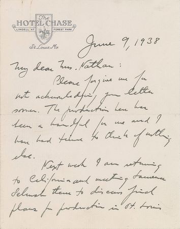 Lot #739 Oscar Hammerstein - Image 1