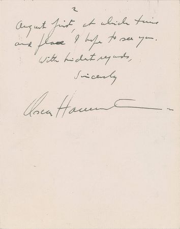 Lot #739 Oscar Hammerstein - Image 2