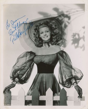 Lot #819 Rita Hayworth Signed Photograph - Image 1