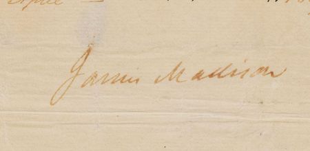 Lot #202 James Madison Signed Document - Image 2