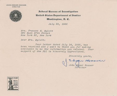 Lot #389 J. Edgar Hoover - Image 3