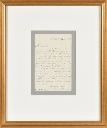 Lot #270 Millard Fillmore Handwritten Letter Signed - Image 1
