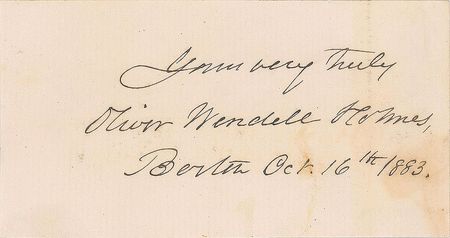 Lot #656 Oliver Wendell Holmes and William Cullen Bryant - Image 2