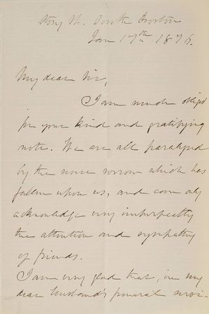 Lot #658 Julia Ward Howe - Image 1