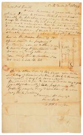 Lot #211 William Henry Harrison: 