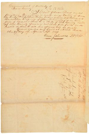 Lot #211 William Henry Harrison: 