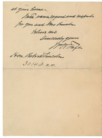 Lot #238 William H. Taft Handwritten Letter Signed - Image 2