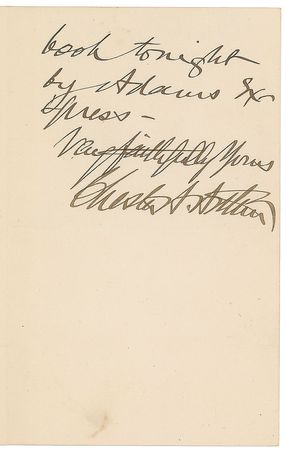 Lot #233 Chester A. Arthur Handwritten Letter Signed - Image 2