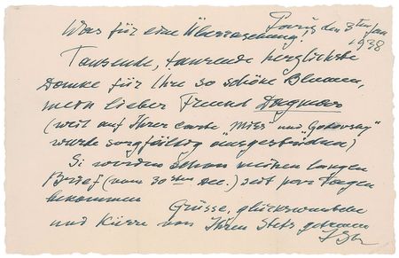Lot #689 Igor Stravinsky Handwritten Letter Signed - Image 1