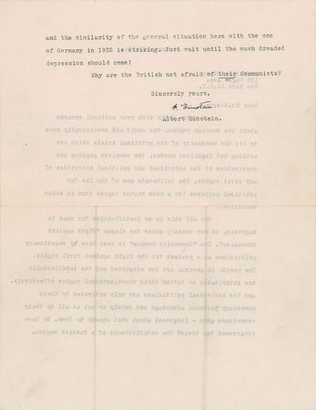 Lot #325 Albert Einstein: 