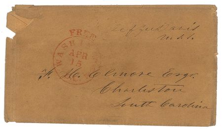 Lot #431 Jefferson Davis: A decade before the outbreak of the Civil War: 