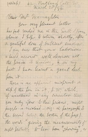 Lot #326 Francis Galton Handwritten Letter Signed - Image 1