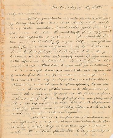 Lot #299 William Lloyd Garrison: The ardent abolitionist expounds on 