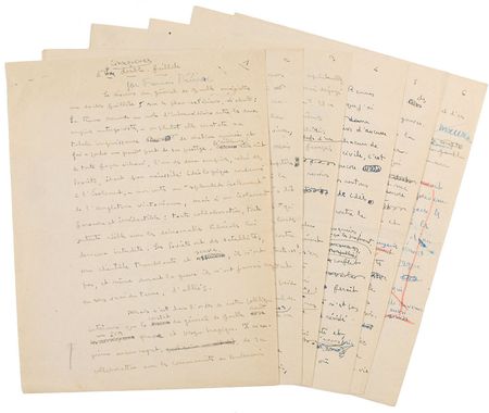 Lot #623 Francois Mauriac Manuscript - Image 1