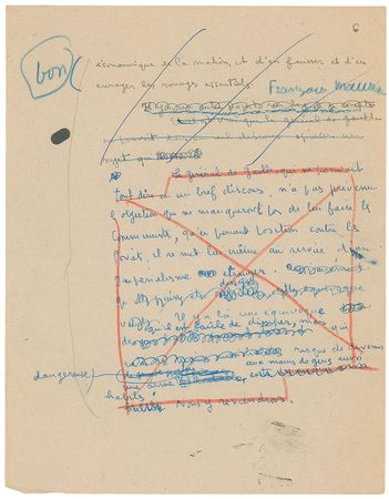 Lot #623 Francois Mauriac Manuscript - Image 7