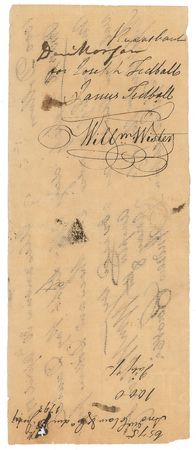 Lot #134 Daniel Morgan Signed Document - Image 1