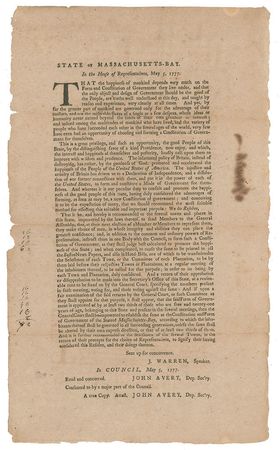 Lot #37 American Revolution Broadside