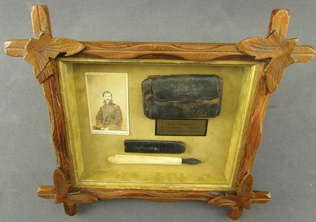 Lot #454 Lt. Franklin Burnham Civil War Equipment Display Equipment - Image 1