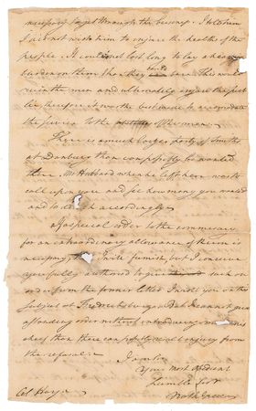 Lot #92 Nathanael Greene: Greene evaluates his blacksmiths' supply of rum - Image 2