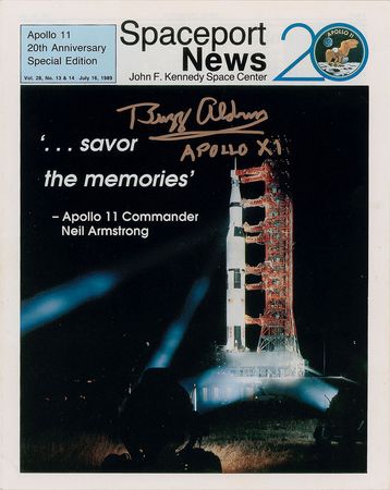 Lot #485 Buzz Aldrin Spaceport News - Image 1