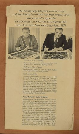 Lot #1053 Sports Illustrated: 'Living Legends': Complete set of mid-1970s Sports Illustrated 'Living Legends' lithographs - Image 13
