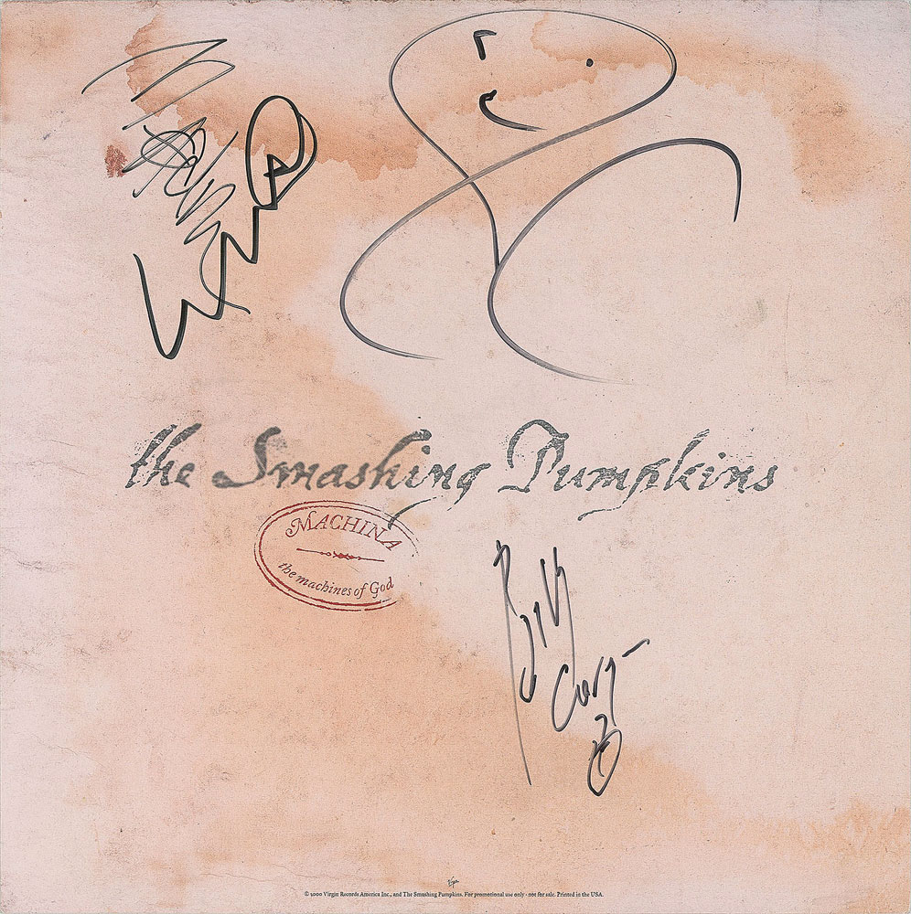 James Iha(Smashing Pumpkins)直筆サイン入り写真 Smashing Pumpkins | RR Auction