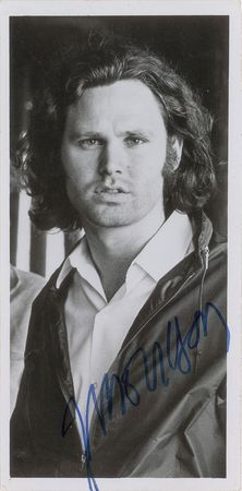 Lot #693 The Doors: Jim Morrison: Spectacular uninscribed 1969 portrait of The Doors frontman - Image 1