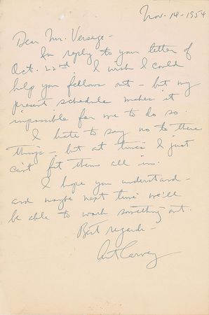 Lot #899 Art Carney - Image 1