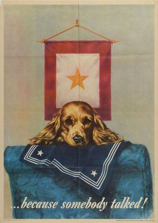 Lot #383  World War II Posters: Careless Talk - Image 1