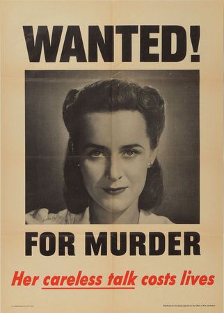 Lot #383  World War II Posters: Careless Talk - Image 2