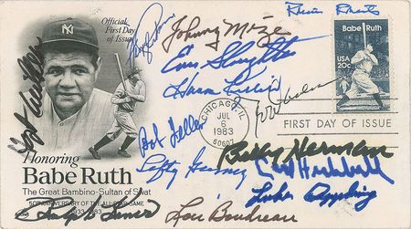 Lot #1087 Baseball Hall of Famers First Day Covers - Image 1
