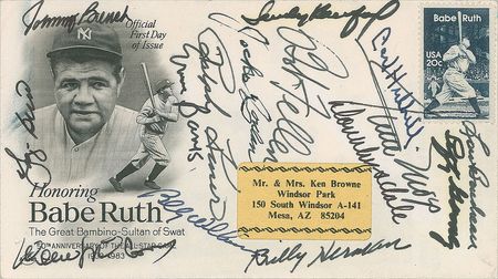 Lot #1087 Baseball Hall of Famers First Day Covers - Image 2