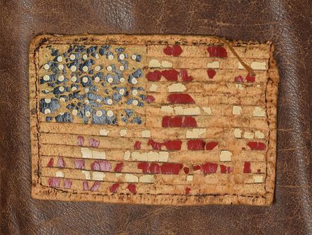 Lot #341 World War II USAAF 8th Air Force A-2 Flight Jacket with Unit Patch and Painted Decorations: Hand-painted A-2 from the 8th Air Force's 
