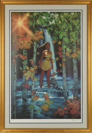 Lot #1251 Pocahontas Lithograph and Sericel Lithograph and Sericel - Image 1
