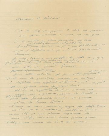 Lot #308 Charles de Gaulle: A letter 