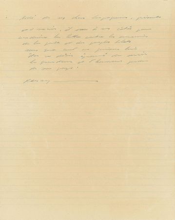 Lot #308 Charles de Gaulle: A letter 