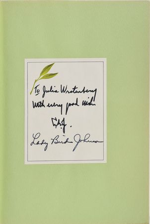 Lot #111 Lyndon and Lady Bird Johnson Book - Image 1