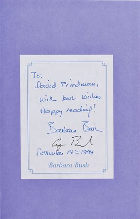 Lot #90 George and Barbara Bush - Image 1