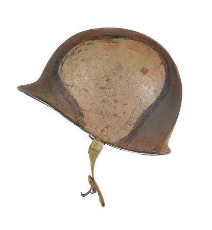 Lot #338 World War II US M1 Fixed Bail Helmet with Camouflage Pattern Helmet - Image 2