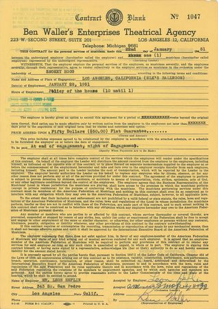 Lot #727 Smokey Hogg Signed Document - Image 1