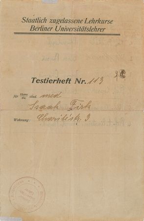 Lot #184 Albert Einstein: Berlin University transcript signed twice by Einstein, professor of theoretical physics - Image 1