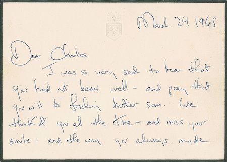 Lot #74 Jacqueline Kennedy Handwritten Letter Signed - Image 1