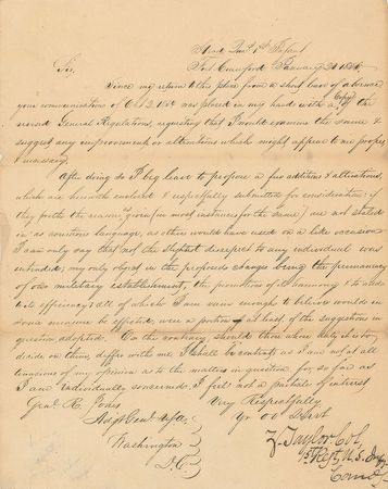 Lot #23 Zachary Taylor: Fort Crawford's commander