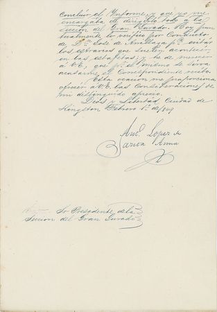 Lot #257 Antonio Lopez de Santa Anna: Santa Anna on his exile from Mexico - Image 5