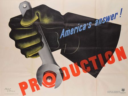 Lot #378 World War II Poster: America's Answer!
