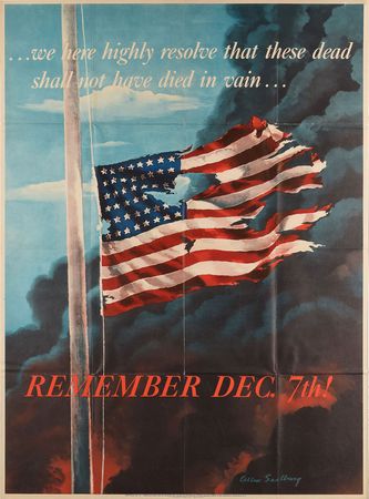 Lot #382 World War II Poster: Remember Dec. 7th!