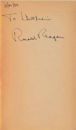 Lot #130 Ronald Reagan Book - Image 1