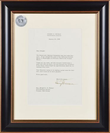 Lot #143 Harry S. Truman: 