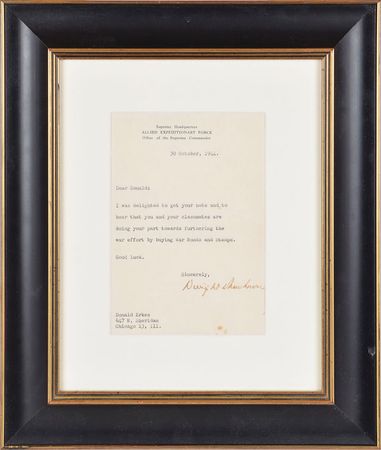 Lot #354 Dwight D. Eisenhower Typed Letter Signed - Image 1